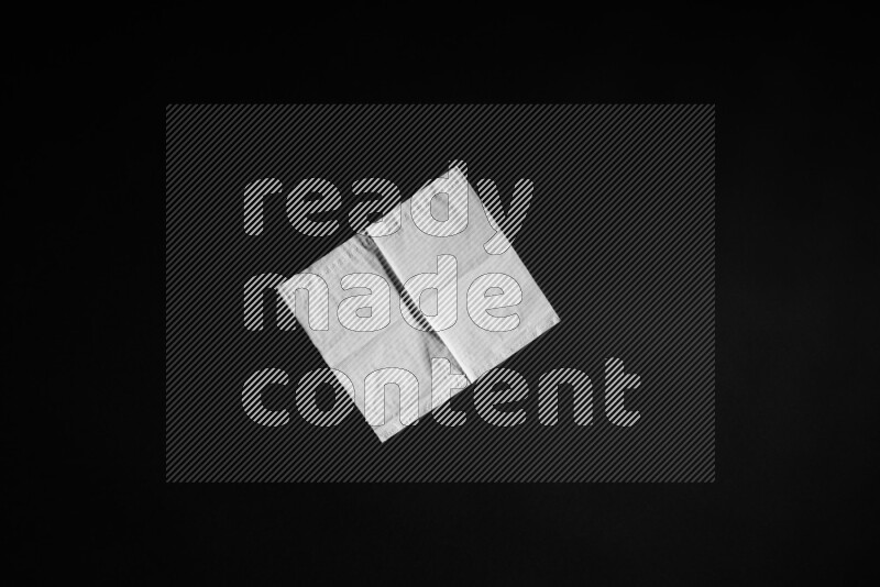 Tissue paper on black background