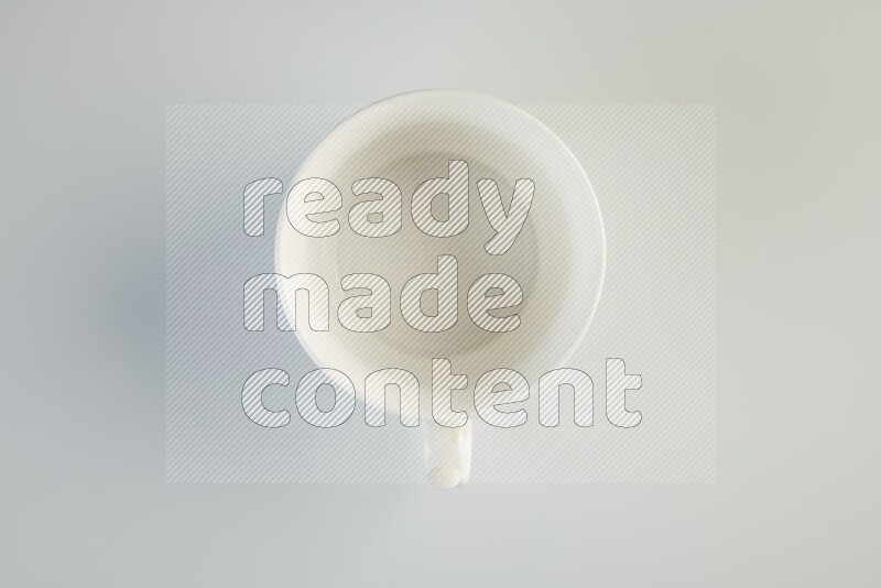 white mug on white background