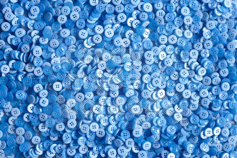 Blue buttons placed on grey background