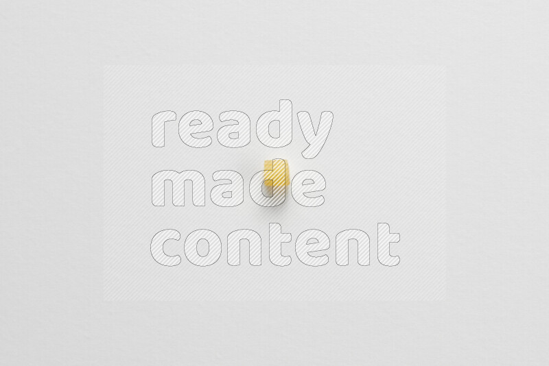 Small rings pasta on white background