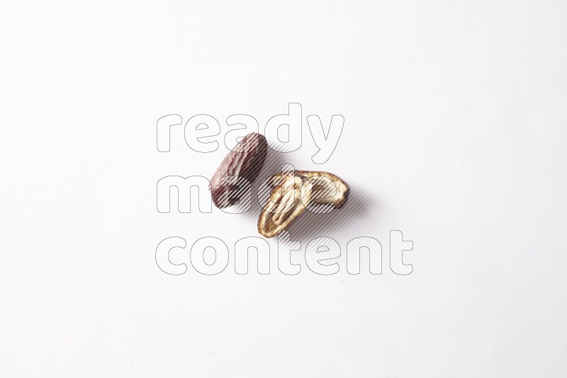 Dates on white background