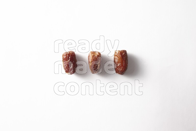 Dates on white background