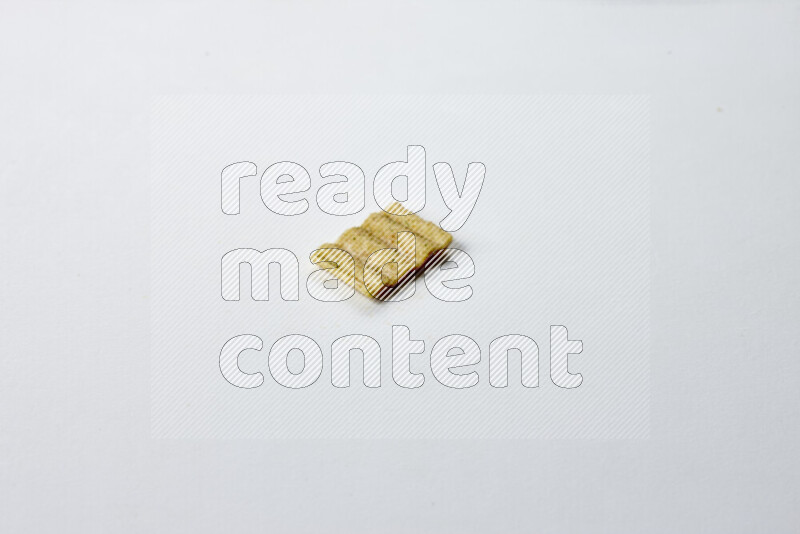 Crackers snacks on white background
