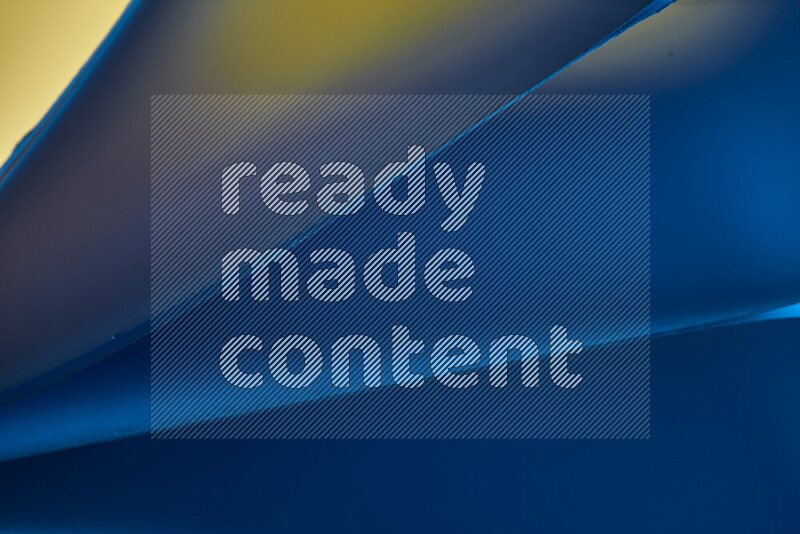 An abstract art piece displaying smooth curves in warm and cold gradients created by colored light