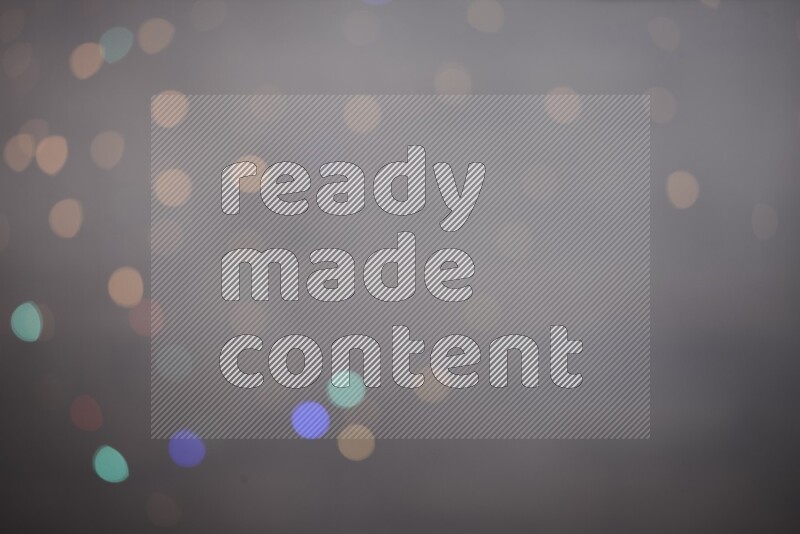 Abstract bokeh light with flare haze