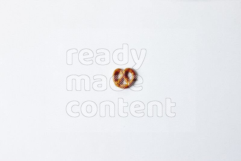 Pretzels snacks on white background
