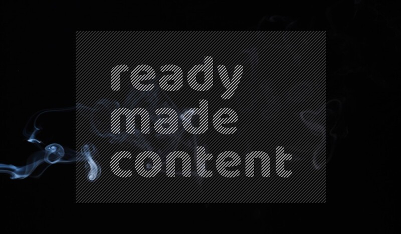 Wavy smoke motion in blue