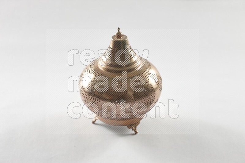 A ramadan lantern placed on white background