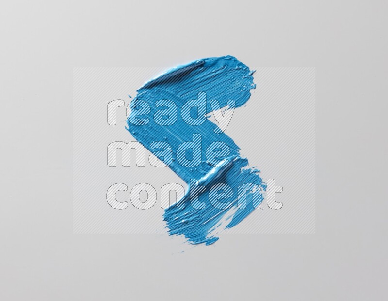 Multi blue straight brush strokes in different shapes on a white background