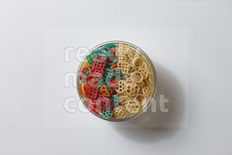 Snacks on white background