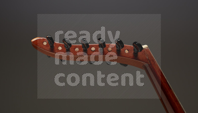 اجزاء من عود خشبي بني على خلفية رمادية