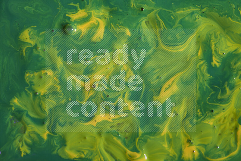 خلفية ملونة مع مزيج من ألوان الطلاء الأخضر والأصفر