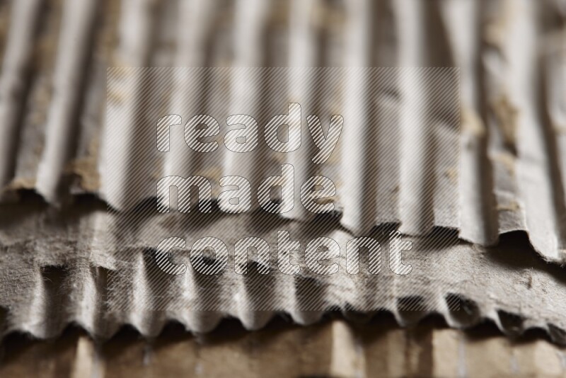 Cardboard on black background