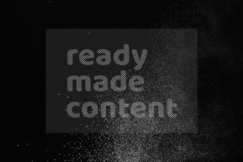 Snow spray on black background