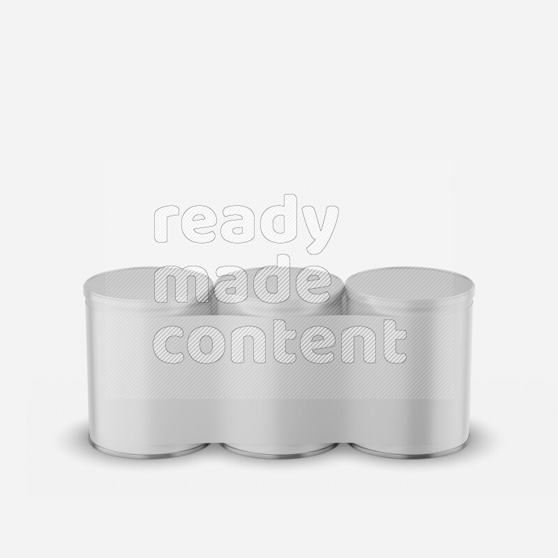 Set of paper tube mockup with glossy label and plastic cap isolated on white background 3d rendering