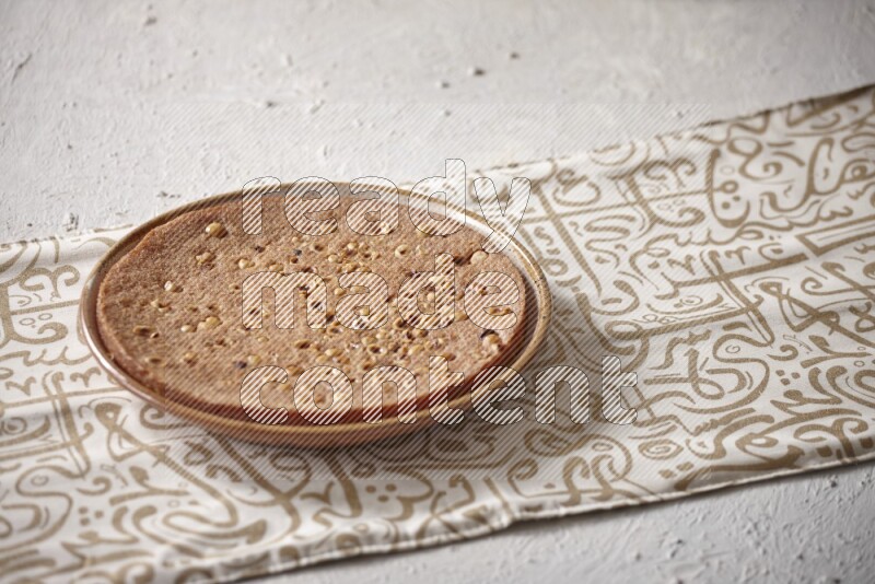 Basbousa in a light setup