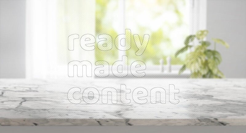 Kitchen tabletop with kitchen view