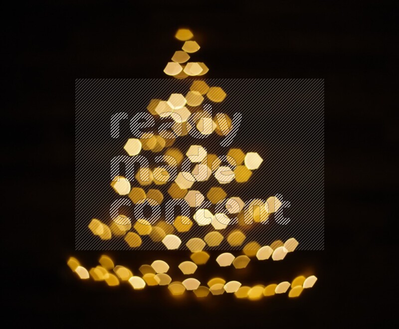 Bokeh light in geometric shape