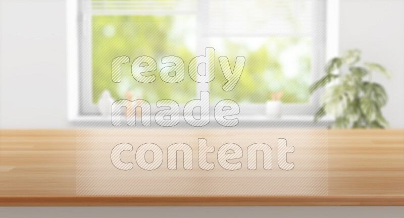 Kitchen tabletop with kitchen view