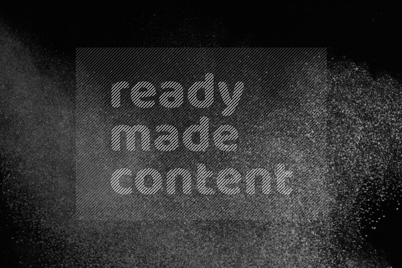 Snow spray on black background