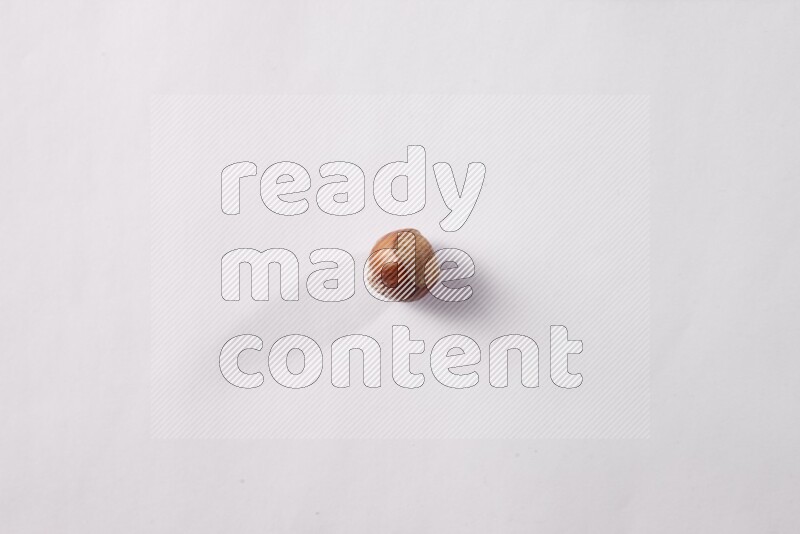 Hazelnuts on white background