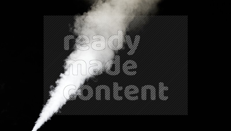 irregular white smoke on black background.