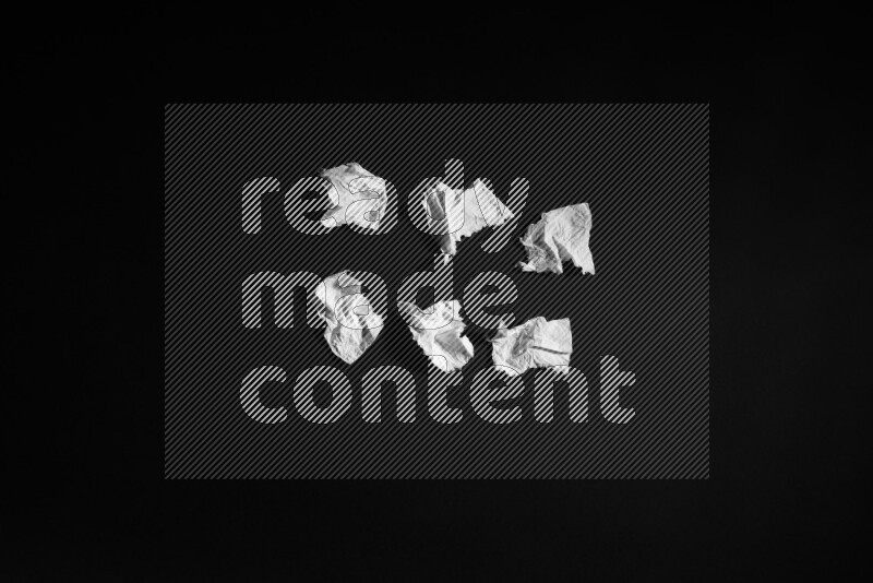 Tissue paper on black background