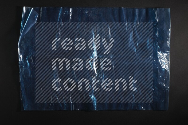 Colored plastic textures on black background