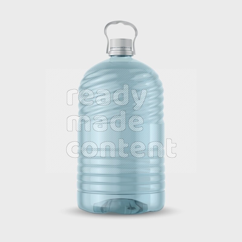Big plastic water bottle mockup without label isolated on white background 3d rendering