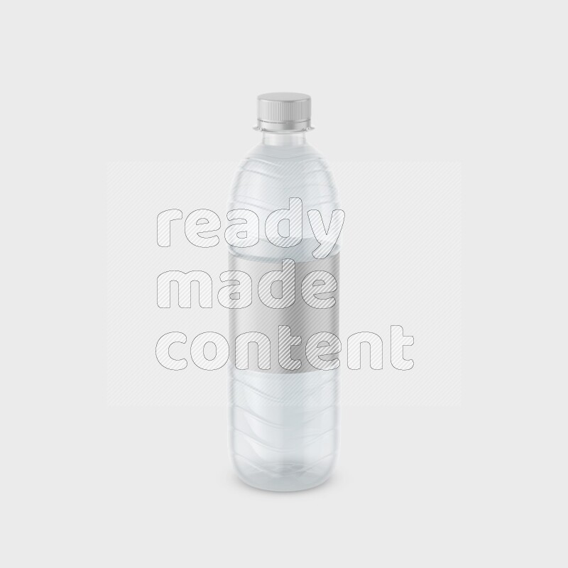 Plastic bottle mockup with a label isolated on white background 3d rendering