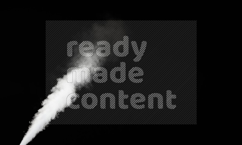 irregular white smoke on black background.