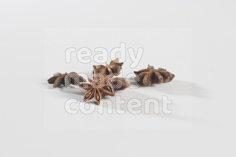 Star anise on a white background