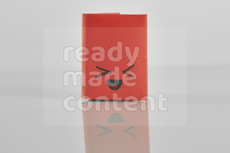 Origami book on grey background