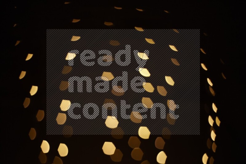 Bokeh light in geometric shape