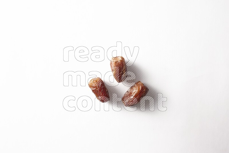 Dates on white background