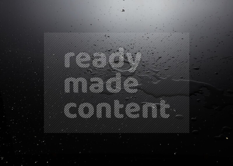 water drops, and droplets on black background