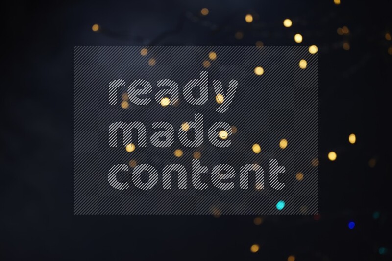 Abstract bokeh light with flare haze