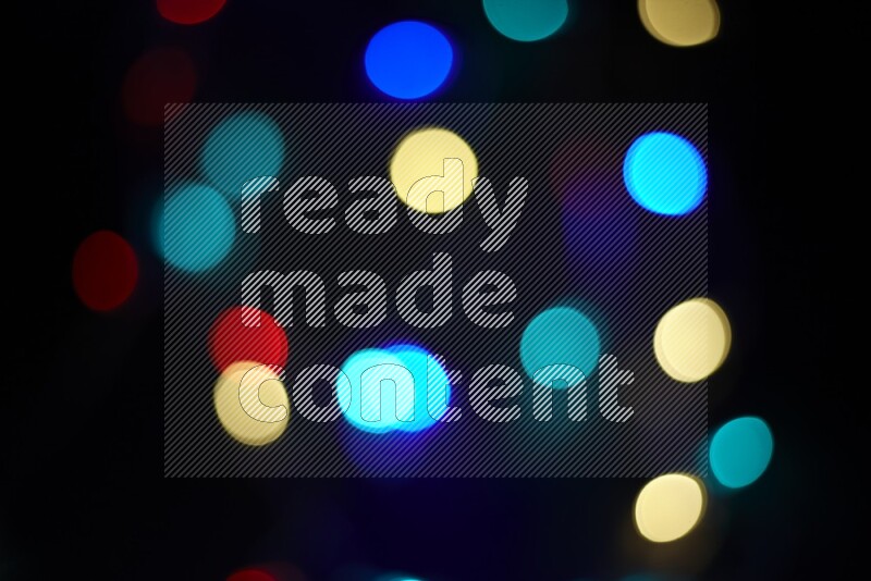 Bokeh light in multicolor