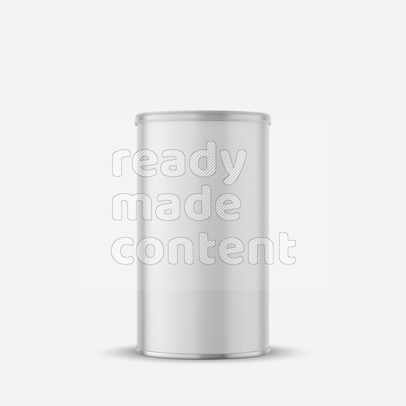 Paper tube mockup with glossy label and plastic cap isolated on white background 3d rendering