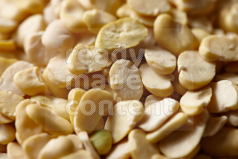 Crushed beans on white background