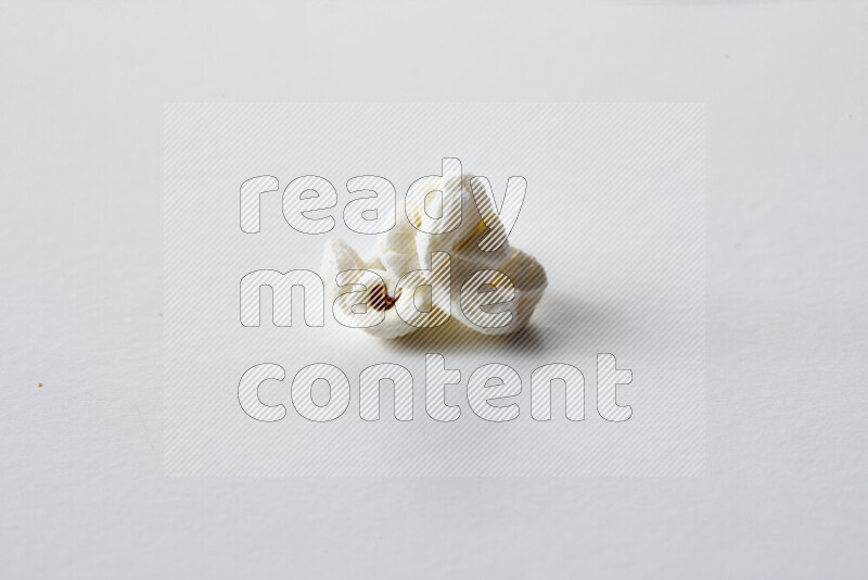 Popcorn snacks on white background