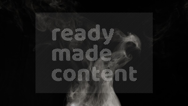 irregular white smoke on black background.