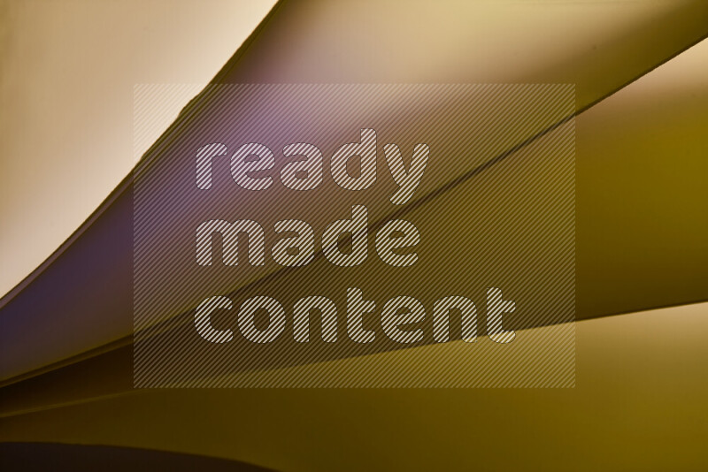 An abstract art piece displaying smooth curves in warm and cold gradients created by colored light