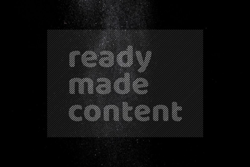 Silver glitter powder isolated on black background