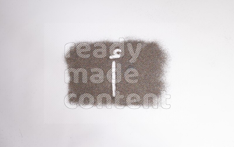 Arabic alphabets written with glitter on white background