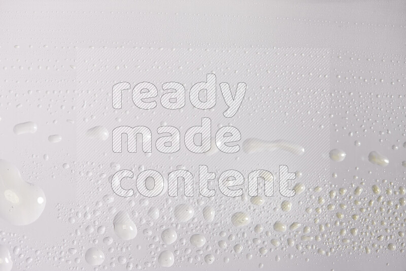 Close-ups of abstract water droplets on the surface