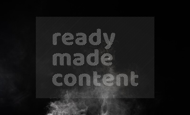 irregular white smoke on black background.