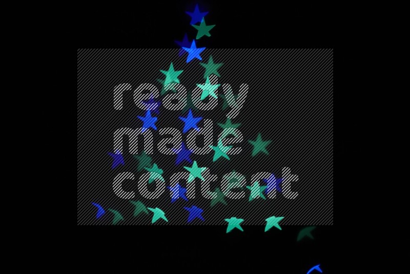 Bokeh light in star shape