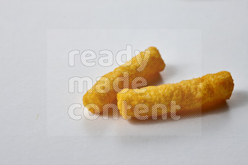 Puffs snacks on white background