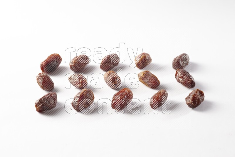 Dates on white background
